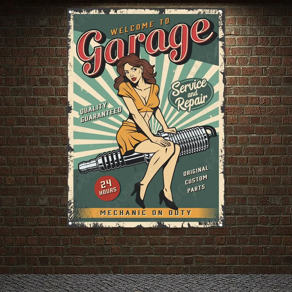 Auto Repair Shop Banners - WELKOM AAN GARAGE Auto Reparatiewerkplaats Wall