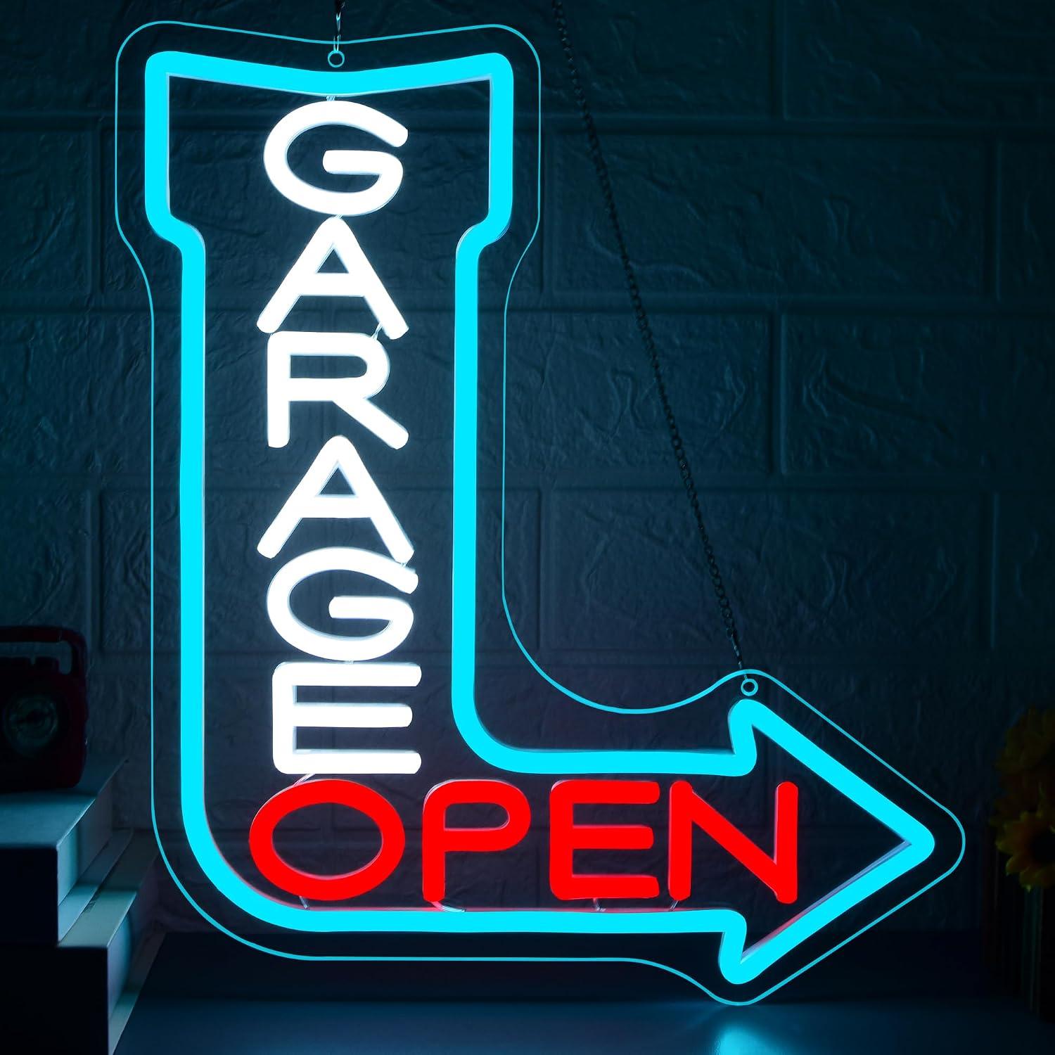 Auto Repair Shop Open - Garage Open Pijl Neonbord USB Dimbare