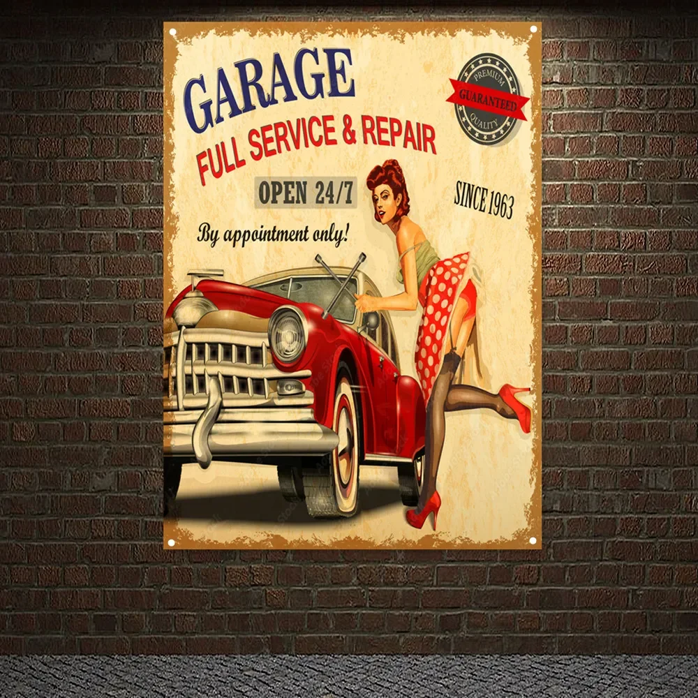 Auto Repair Shop Banners - Vintage AUTO Volledige SERVICE & REPARATIE