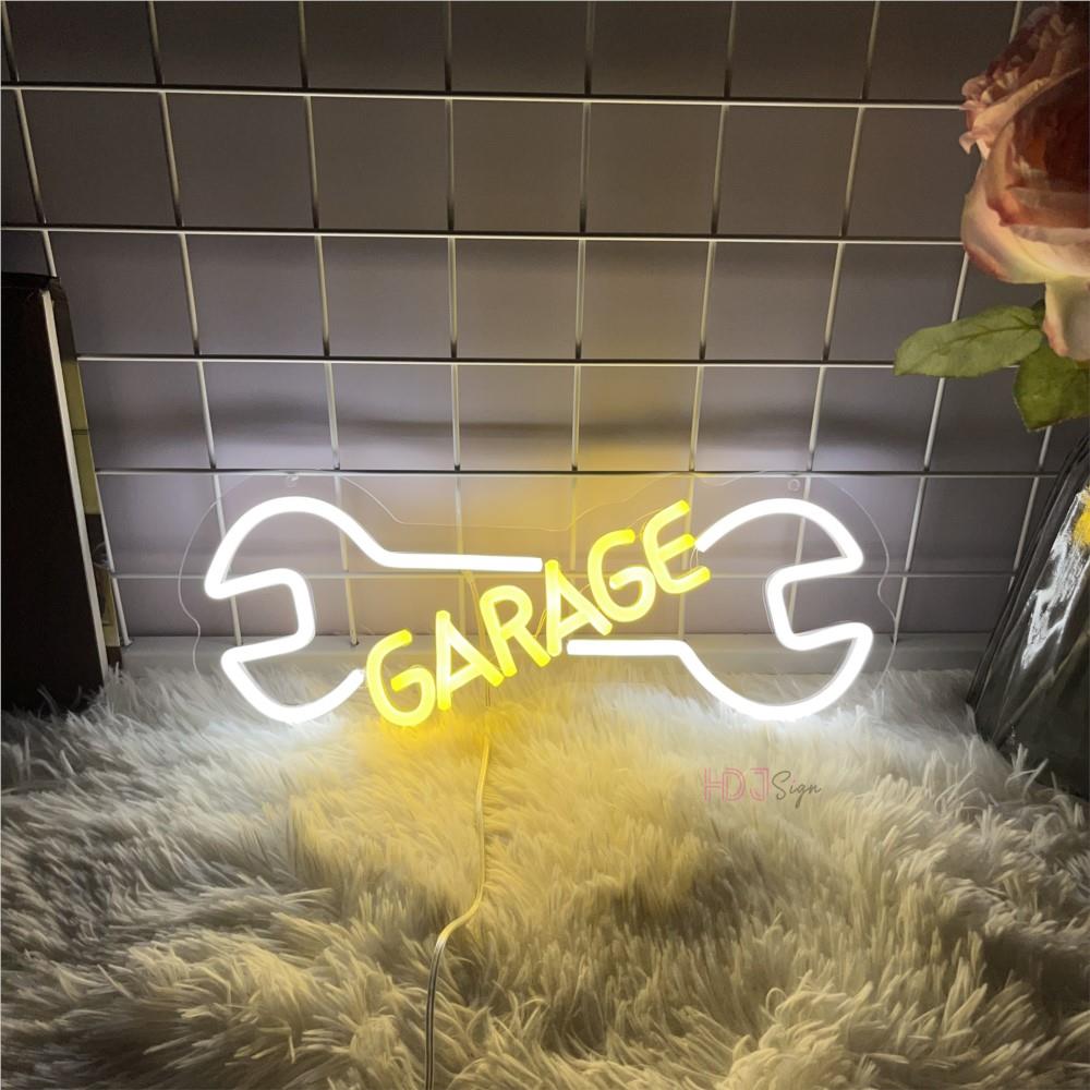 Auto Repair Shop Open - Garage Neonbord Auto Check Autoreparatiewerkplaats Led