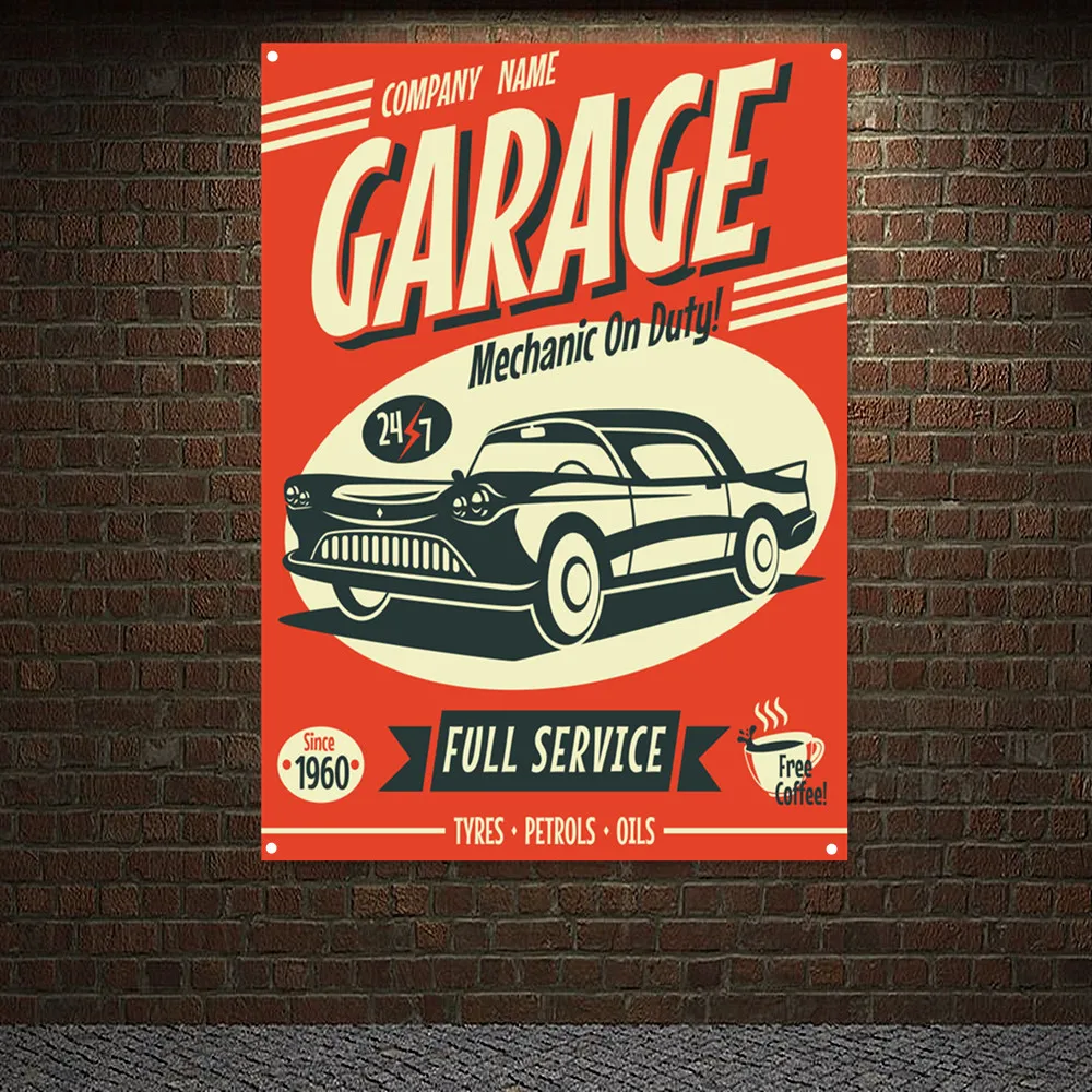 MONTEUR OP DUTY Vintage AUTO V - Auto Repair Shop Banners recensie en prijs