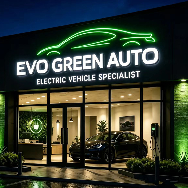Op maat gemaakte LED-verlichte - Auto Repair Shop Logo Design recensie en prijs