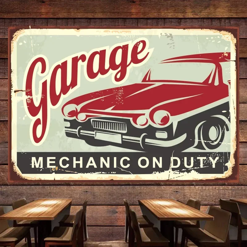 MONTEUR OP DUTY Vintage Auto P - Auto Repair Shop Banners recensie en prijs