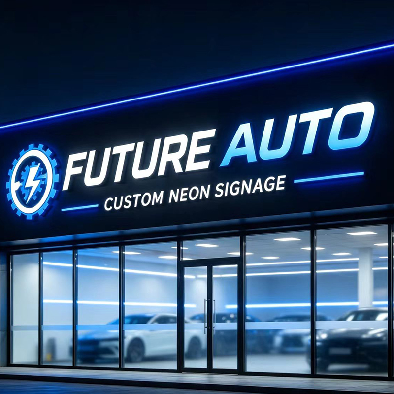 3D op maat gemaakte LED-verlic - Auto Repair Shop Logo Design recensie en prijs