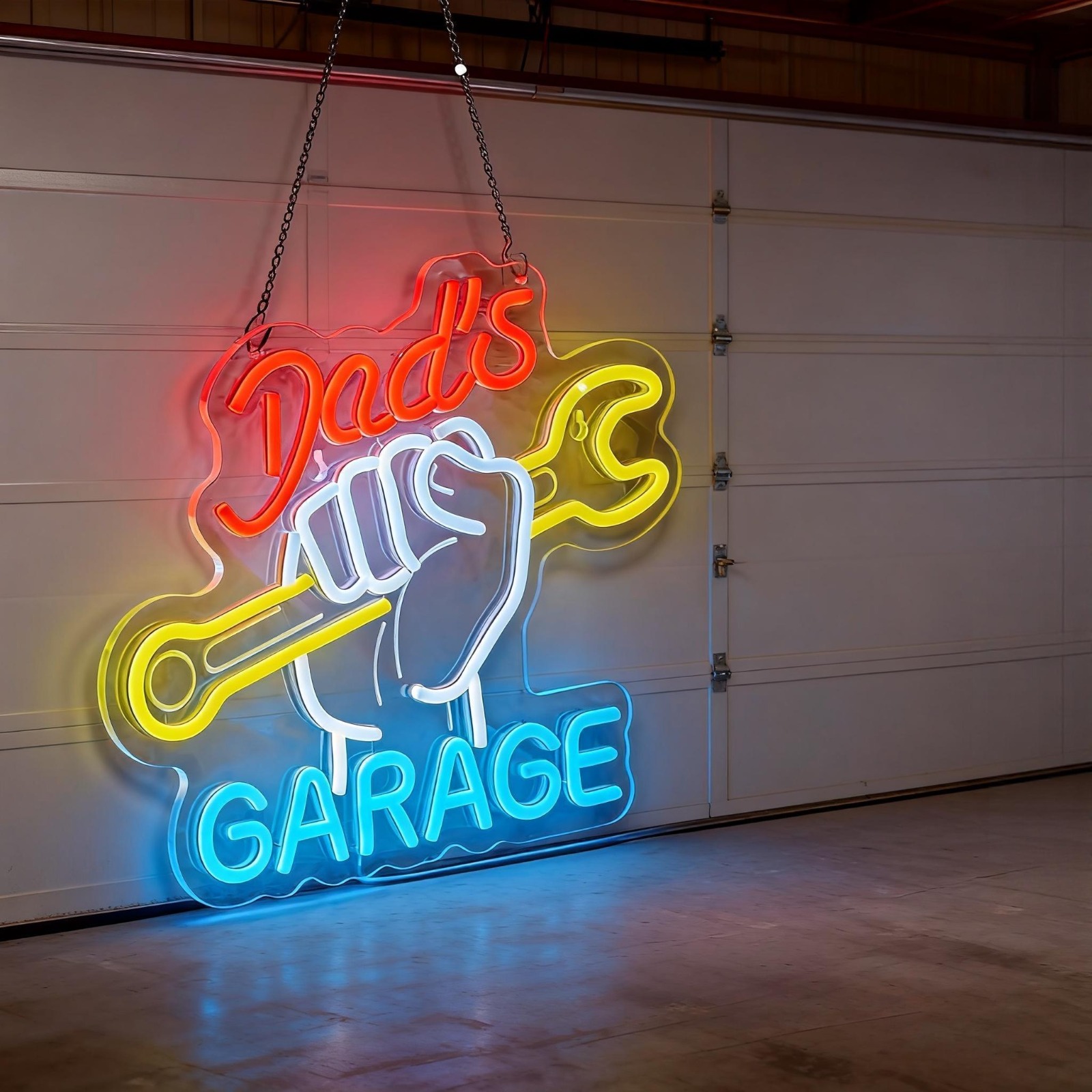 Nagelijktijdig neonreclamebord - Auto Repair Shop Open recensie en prijs